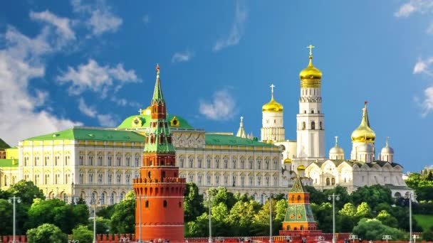 モスクワのクレムリン宮殿を美しく ロシア — ストック動画