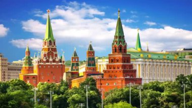 Güzel Moskova'daki Kremlin Sarayı. Rusya.