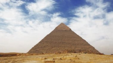 Giza, Mısır 'daki antik Cheops piramidi. Zaman Uygulaması.