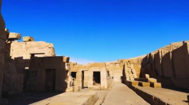 Kom-Ombo, Mısır 'daki antik Sebek tapınağının kalıntıları..