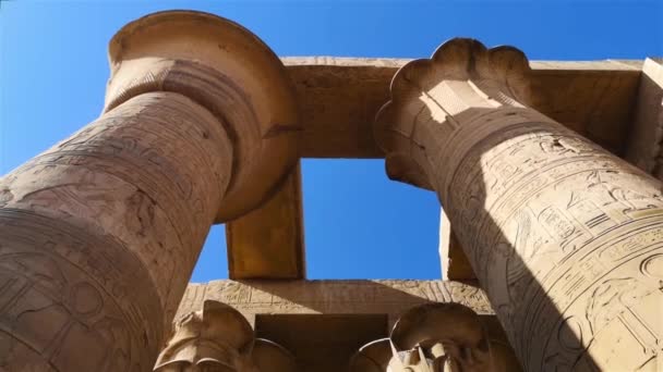 Ruínas Antigo Templo Sebek Kom Ombo Egito — Vídeo de Stock