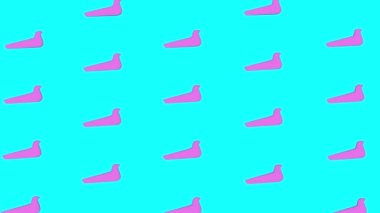 Soyut parlak modern arka plan. Renk değişimi olan bir figürün hareketi. 3B görüntüleme