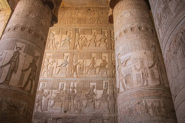 Bel Intérieur Temple Dendera Temple Hathor Égypte Dendera Ancien Temple — Photo