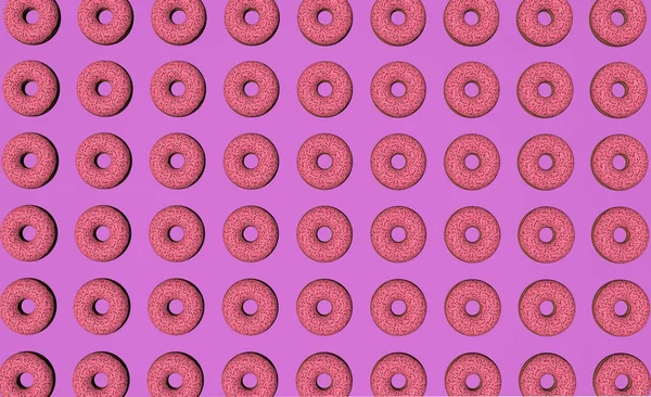 Абстрактна Барвиста Анімація Фон Яскравих Пончиків Візуалізація — стокове фото