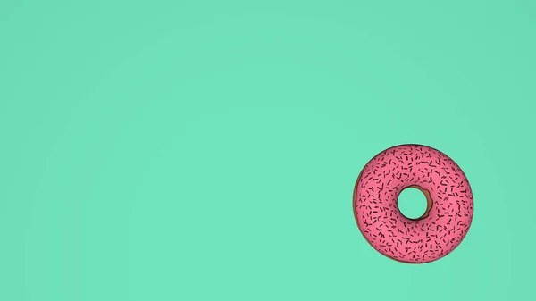 Абстрактна Барвиста Анімація Фон Яскравих Пончиків Візуалізація — стокове фото