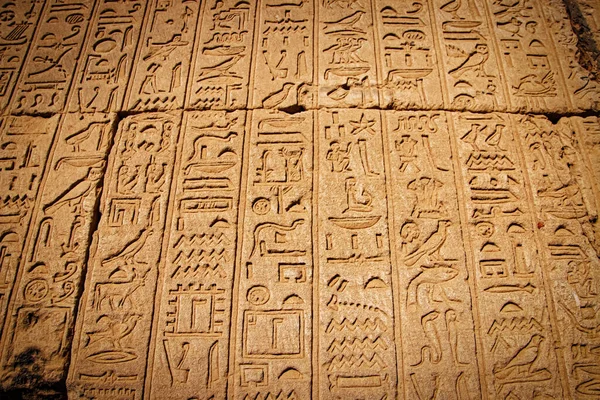 Scrittura Egizia Antica Geroglifici Egizi — Foto Stock