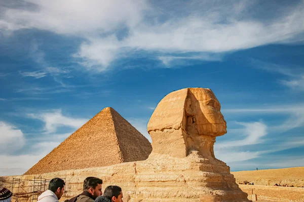 Січень 2020 Каїр Єгипет Місцеві Жителі Туристи Досліджують Стародавній Вид — стокове фото