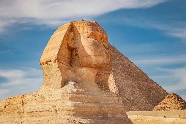 Antiikin Sfinksi Pyramidit Symboli Egyptin — kuvapankkivalokuva