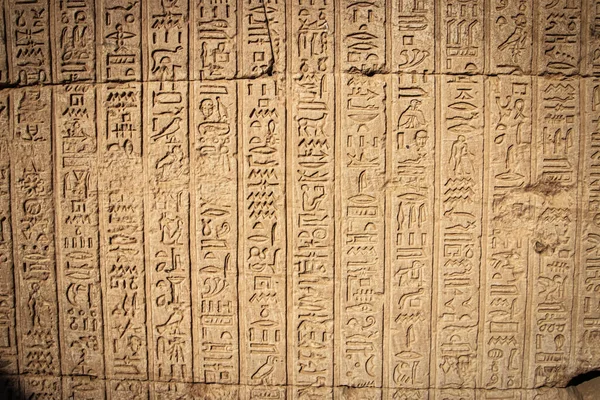 Écriture Égyptienne Ancienne Hiéroglyphes Égyptiens — Photo