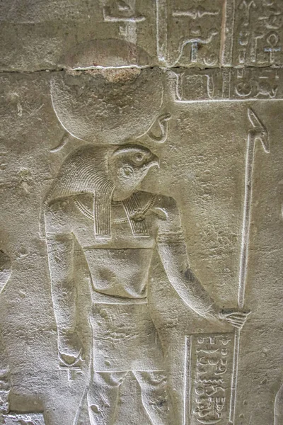 Rejtélyes Falfestmények Dendera Hathor Templom Falain Ken Város Közelében — Stock Fotó