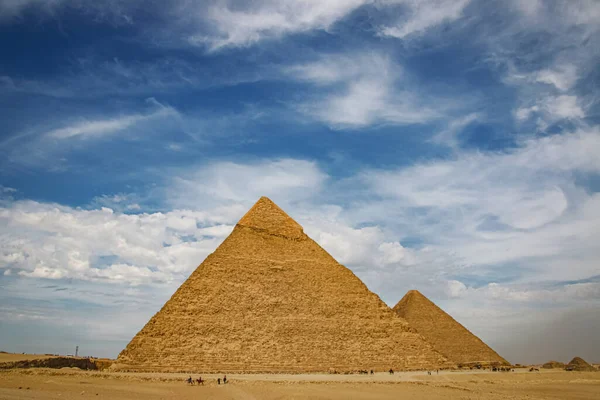 Древняя Пирамида Шефрена Гизе Египет — стоковое фото