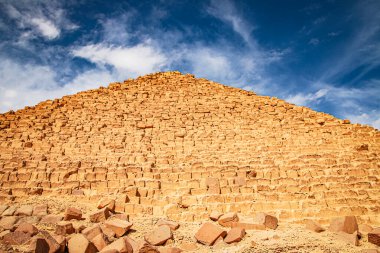 Antik Mycerinus Piramidi, Giza 'da Menkaur, Mısır.