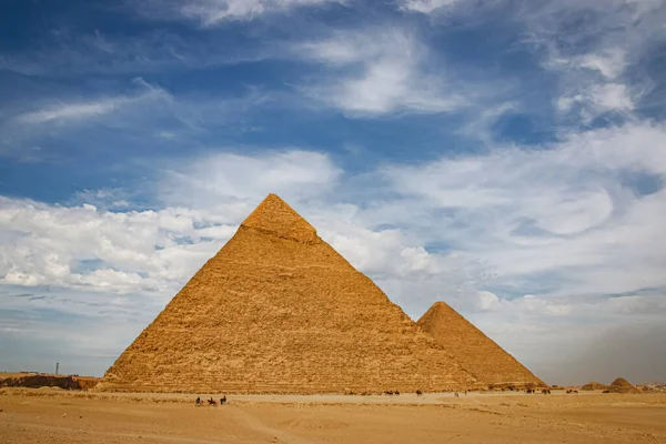 Oude Piramide Van Chefren Gizeh Egypte — Stockfoto