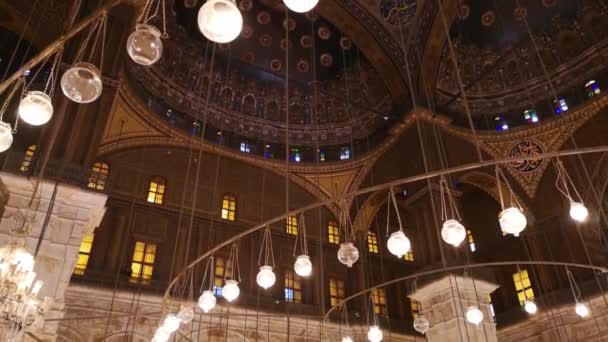 Muhammed Ali Camii Nin Güzel Kubbesi Mısır Başkenti Kahire Dedir — Stok video