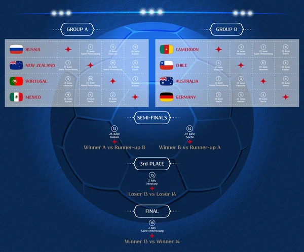 Maç programı, vektör çizim