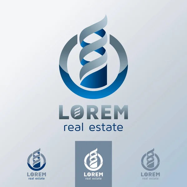 Emlak amblemi, vektör çizim