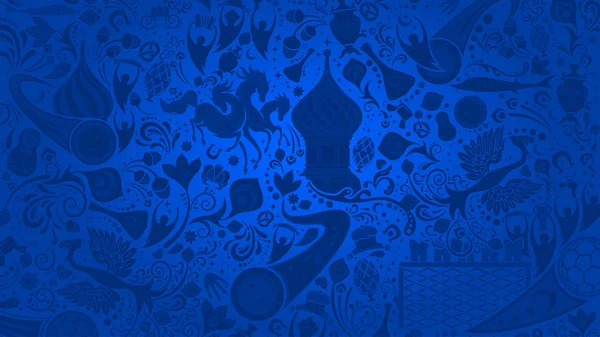 Rus kırmızı duvar kağıdı, vektör çizim