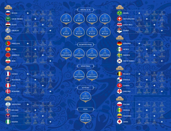 Maç programı, vektör çizim