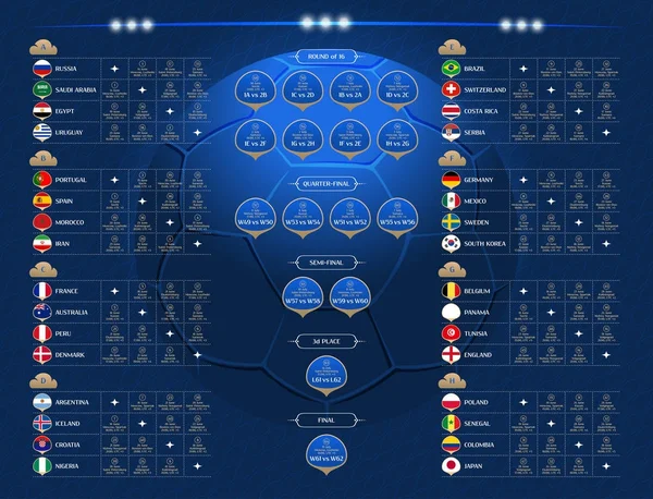 Maç programı, vektör çizim
