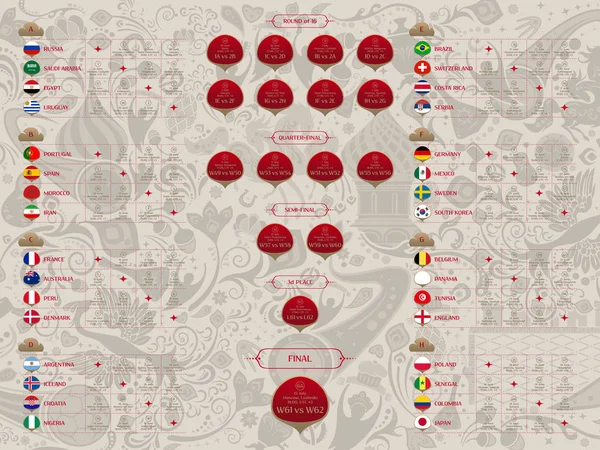 Maç programı, vektör çizim