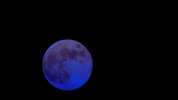 Pleine Lune, Changement de couleur time lapse, mouvement — Video