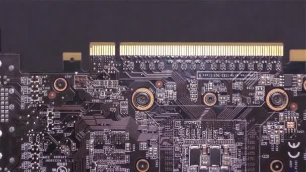 Placa Gráfica GPU Professional Gaming Graphic Card — Vídeo de Stock