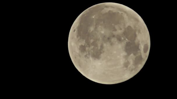 満月の時間の経過の詳細 — ストック動画