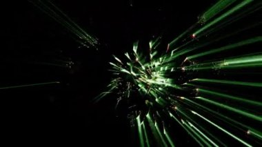 Lazer havai fişek - çeşitli renkler lazer ışık