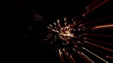 Lazer havai fişek - çeşitli renkler lazer ışık