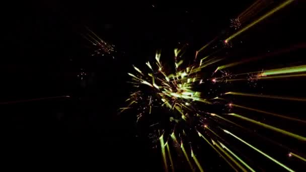 레이저 불꽃놀이 모듬된 레이저 — 비디오