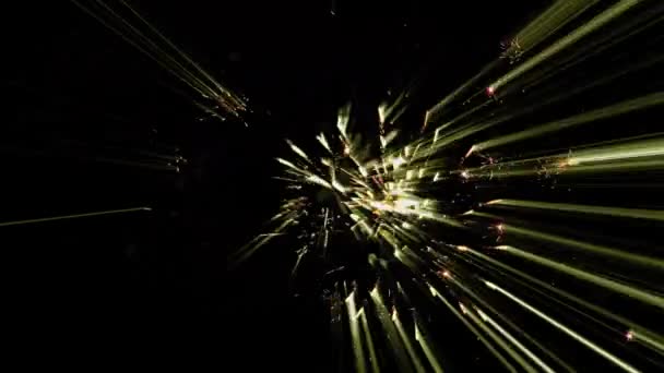 激光烟花 各种颜色激光灯 — 图库视频影像