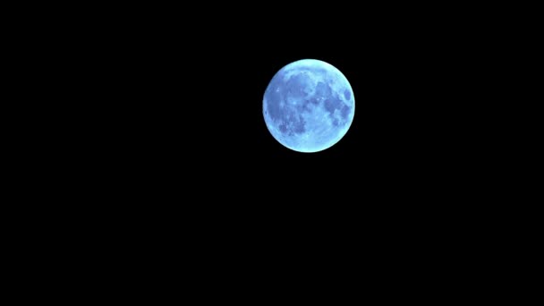 Full Moon Felhők Időközű Részlet — Stock videók