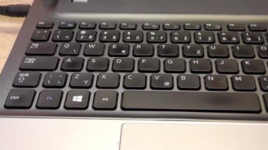 Laptop, Notebook, Bilgisayar klavyesi, yakın plan, ayrıntı