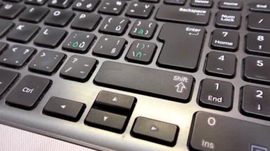 Laptop, Notebook, Bilgisayar klavyesi, yakın plan, ayrıntı