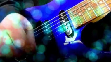Gitarist Rock Electric Guitar, Abstract Guitar, Close Up, Light Fx