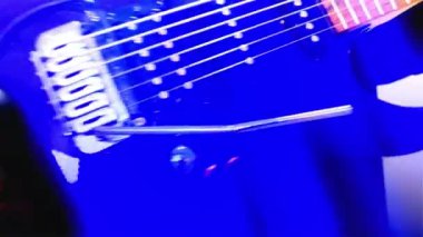 Gitarist Rock Electric Guitar, Abstract Guitar, Close Up, Light Fx