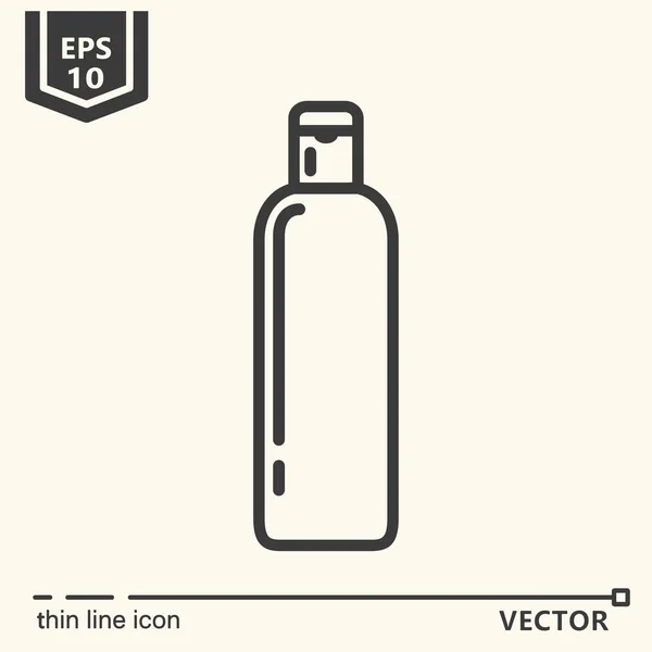 Herramientas de peluquería. Serie de iconos. Botella — Vector de stock