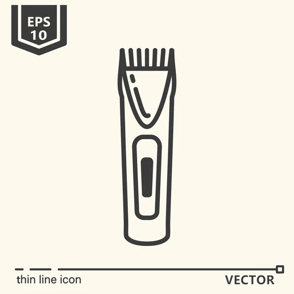 Herramientas de peluquería. Serie de iconos. Trimmer . — Vector de stock