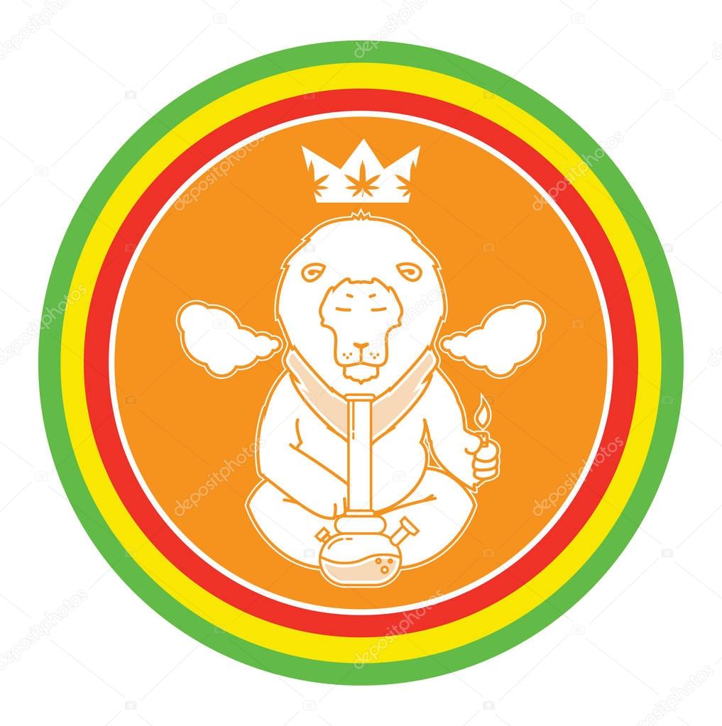 Vector poster. just legalize series. Animals smoke marijuana. Good for design of postcards, printed materials, maybe it s logo for your own label. Hope you Enjoy it.