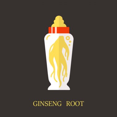 Logo şablonu - ginseng kök
