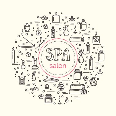 Vektör çizim - Spa Salonu