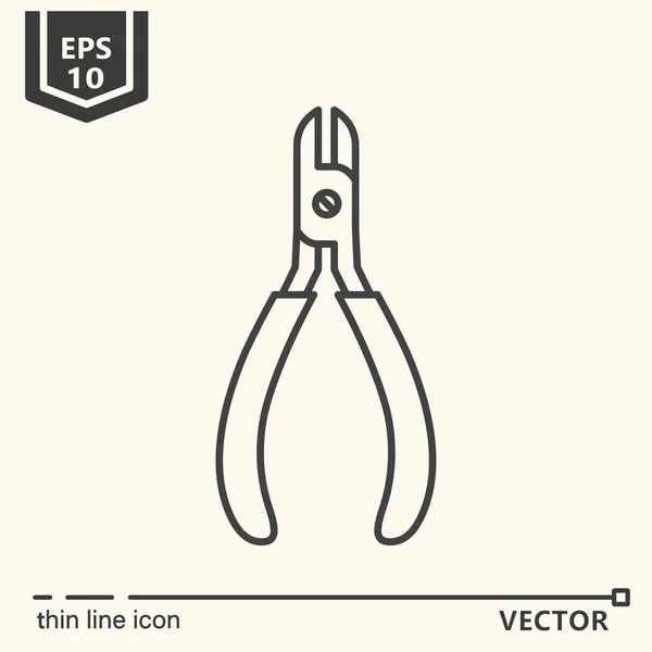 Één pictogram - wire cutters — Stockvector