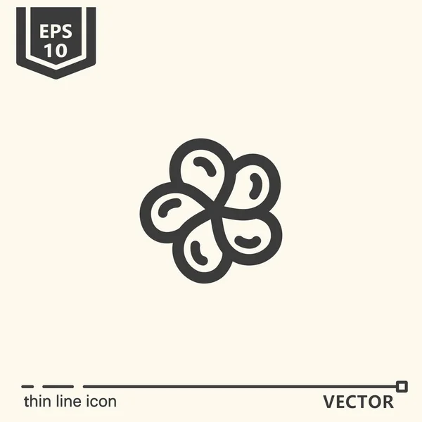 Un icono - flor franzhapani — Vector de stock