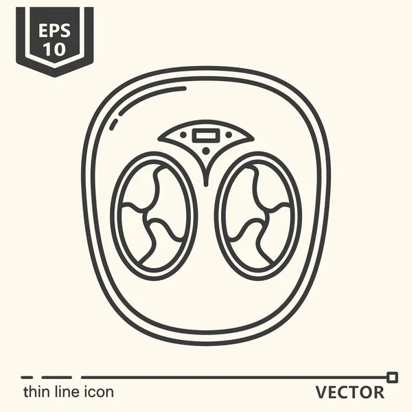 Één pictogram - Massage gereedschap serie — Stockvector