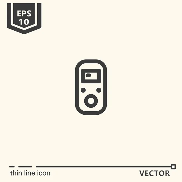 Un icono - mando a distancia — Vector de stock