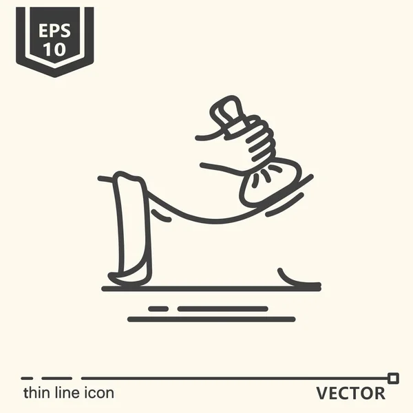 Tipo de masaje - serie de iconos — Vector de stock