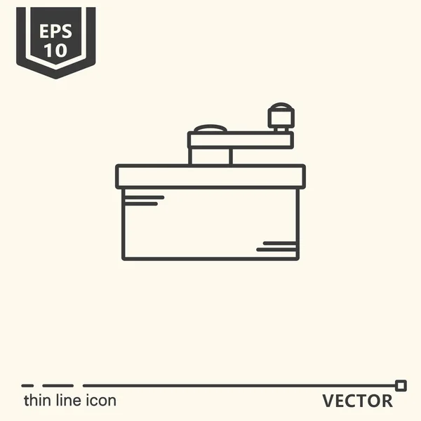 Un icono - amoladora — Vector de stock