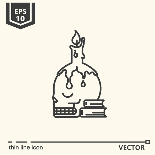 Un icono - candelabro — Vector de stock