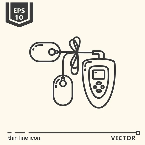 Un icono - Serie de herramientas de masaje — Vector de stock