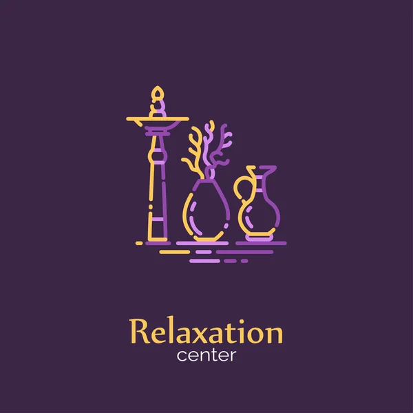 Modello di logo - Centro relax — Vettoriale Stock